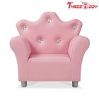 Trung Quốc Comfy trẻ em hiện đại đồ nội thất trẻ em &amp;#39;s Crown ghế bành màu hồng PU da sofa cho cô gái Công ty