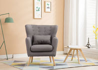 Single Seater Contemporary nội thất phòng ngủ tối màu xám hiện đại sofa vải